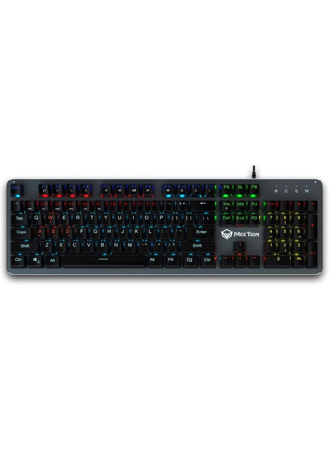 Mechanical Keyboard, Rainbow Black