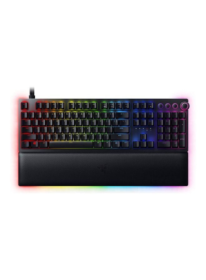 Huntsman V2 Optical Gaming Keyboard With Near-Zero Input Latency ,Linear Optical Switches Gen-2, Doubleshot Pbt Keycaps, Sound Dampening Foam - Linear Optical Switch (Red) - US