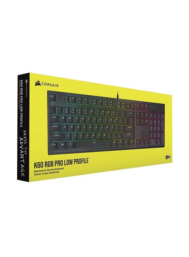 K60 RGB PRO Low Profile Mechanical Gaming Keyboard