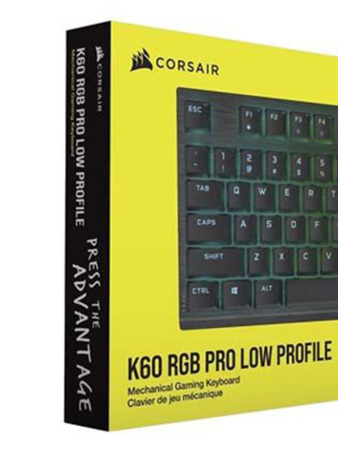 K60 RGB PRO Low Profile Mechanical Gaming Keyboard