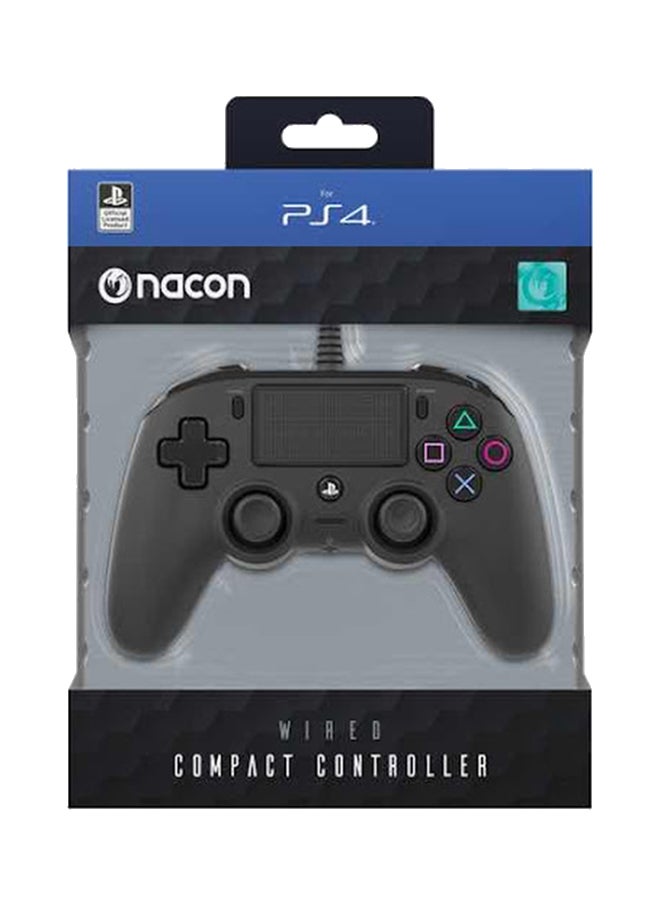 Wired Compact Controller For PlayStation 4 Black
