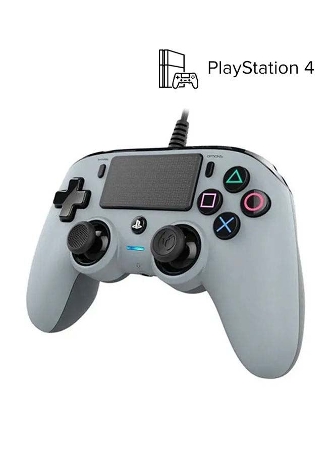 Wired Compact Controller For PlayStation 4 Grey