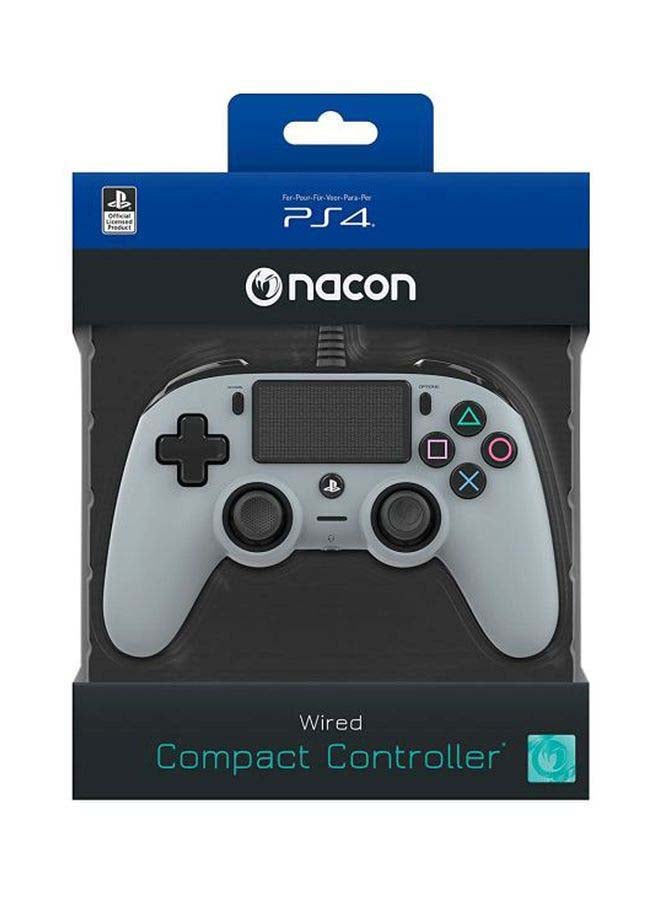 Wired Compact Controller For PlayStation 4 Grey