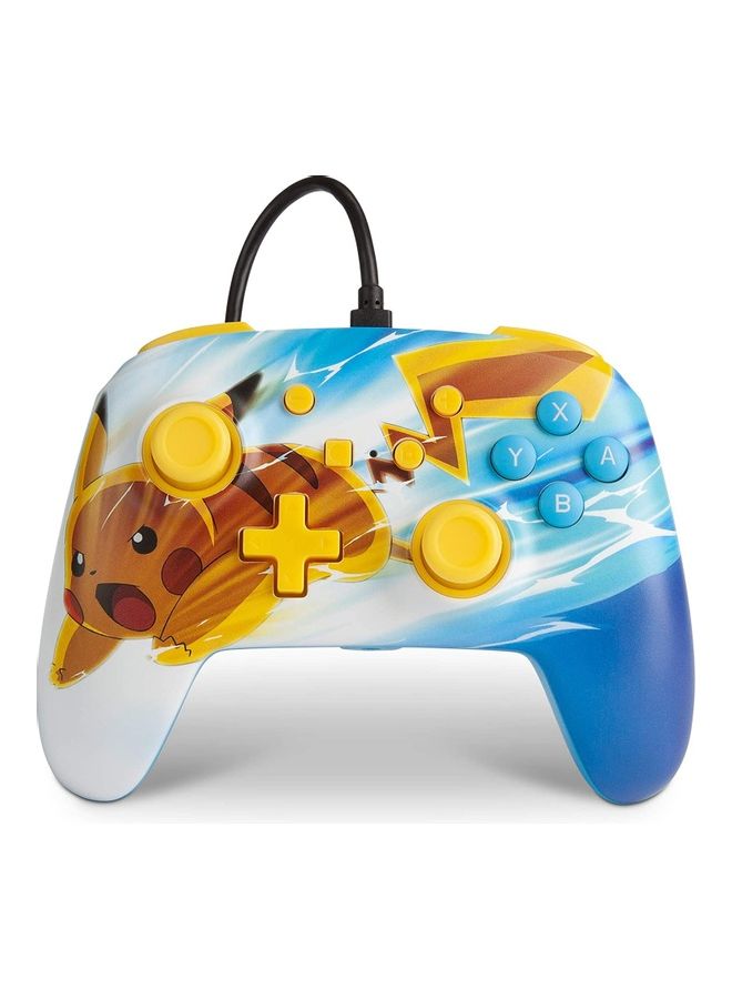 Pikachu Charge Pokemon Enhanced Wired Controller