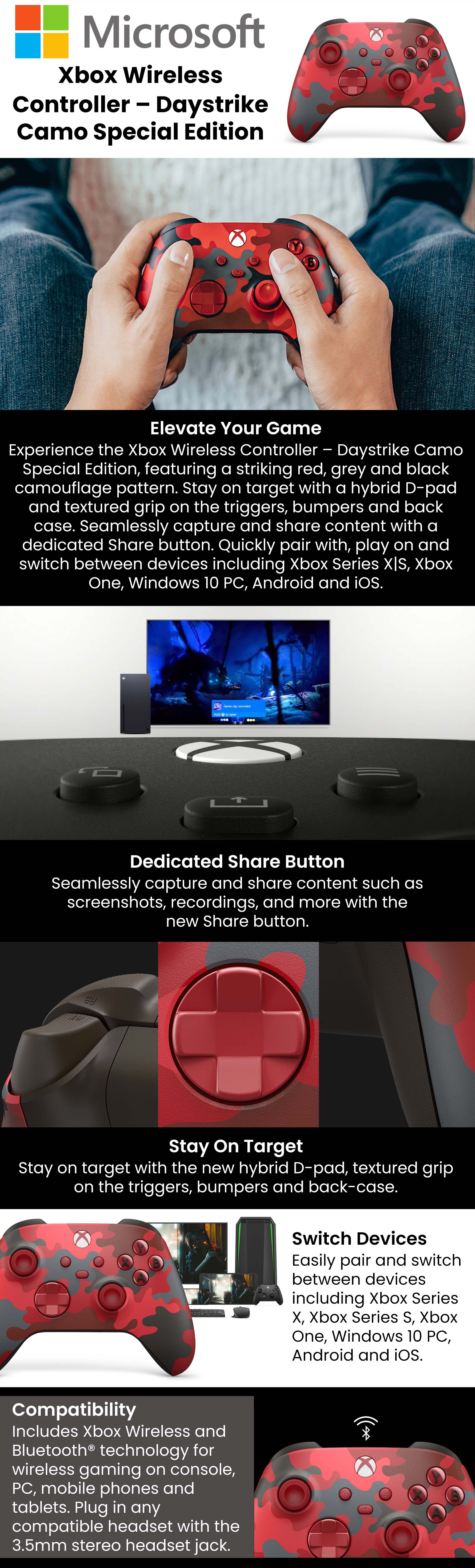 Xbox Wireless Controller – Daystrike Camo Special Edition