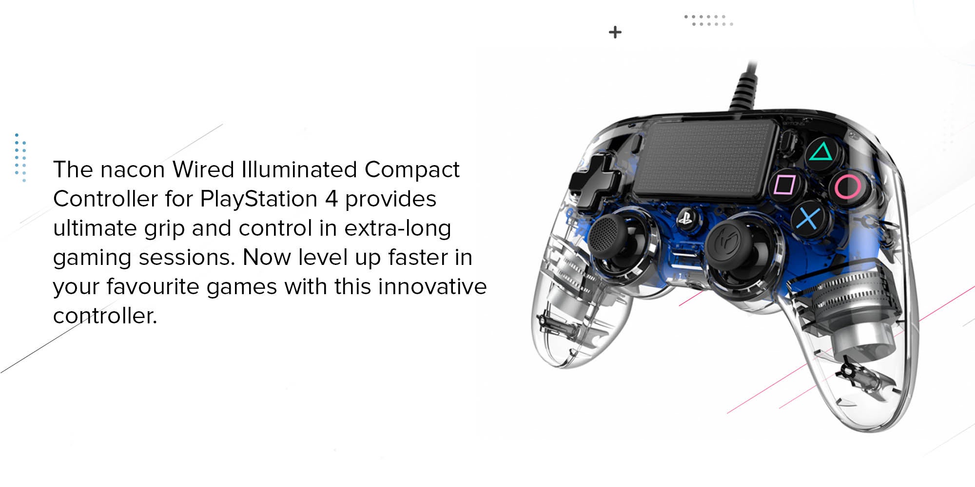 Wired Compact Controller for PlayStation 4 - Blue