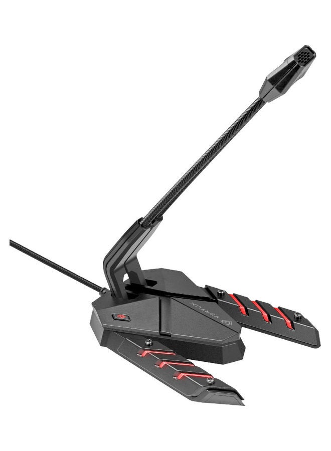 High-Intensity Flexible Neck Anti-Vibration Microphone With Multi-Colour LED-Backlit - wired