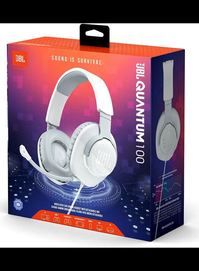 Quantum 100 Over-Ear Wired Gaming Headphones For PS4/PS5/XOne/XSeries/NSwitch/PC
