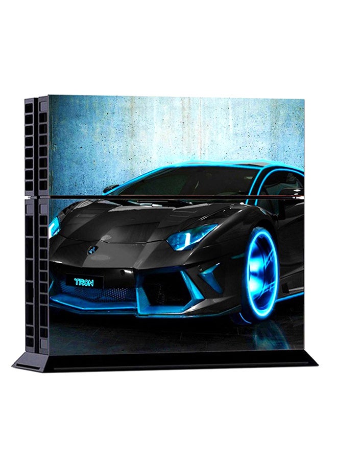 2-Piece Printed Gaming Console And Controller Sticker Set For PlayStation 4