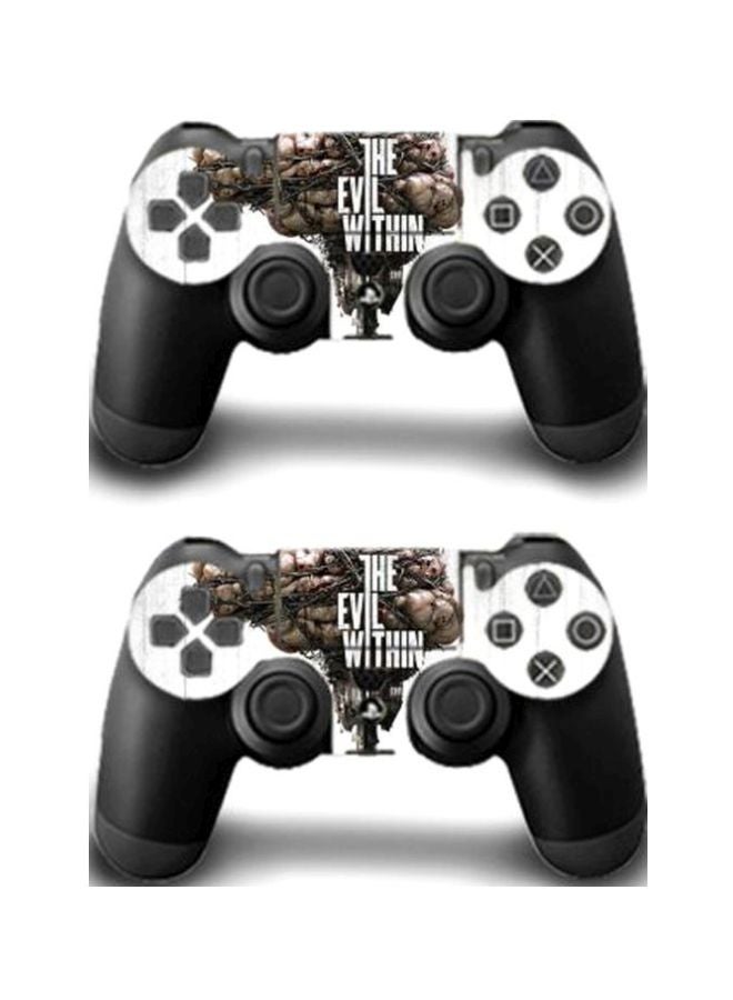 Pack Of 3 The Evil Within Themed Sticker For PS4 Pro Console And Controller