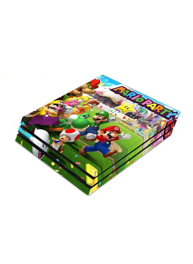 3-Piece Super Mario Printed Console And Controller Sticker Set For PlayStation 4 Pro