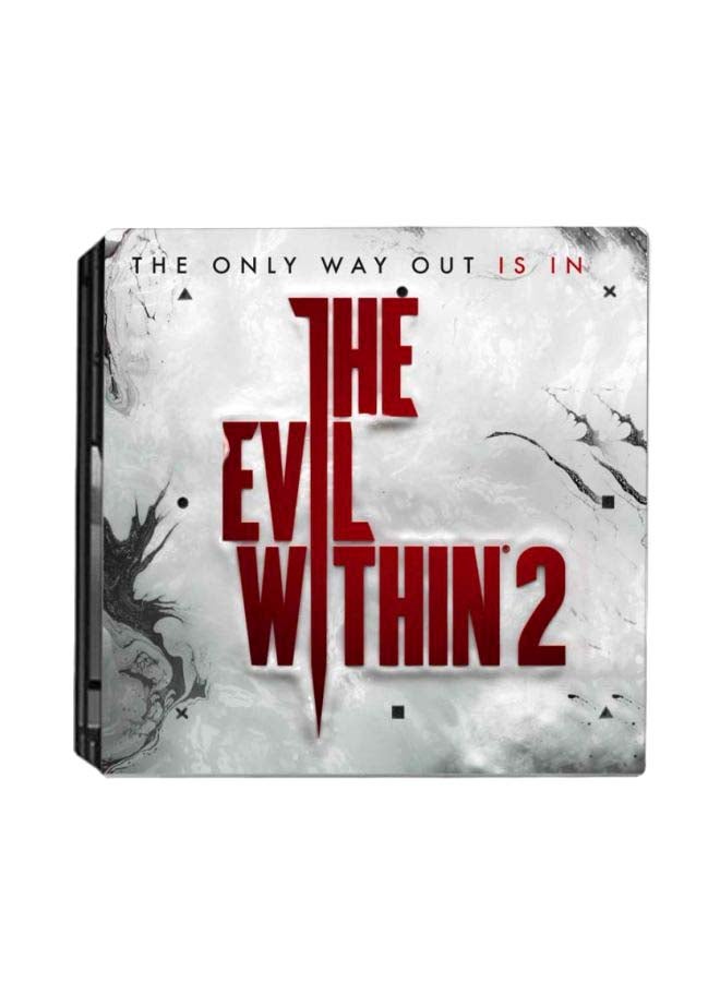 3-Piece The Evil Within 2 Themed Console And Controller Sticker Set For PlayStation 4 Pro