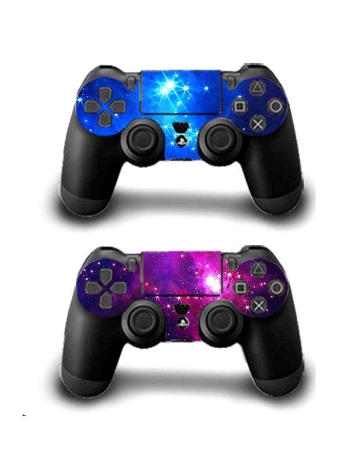 3-Piece Galaxy Themed Stickers For PlayStation 4 Pro