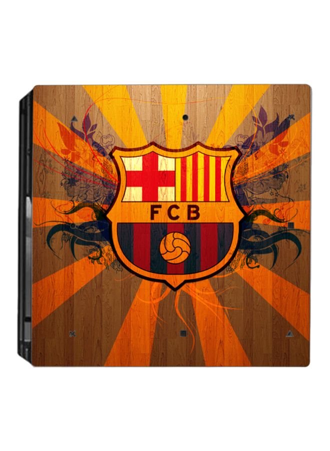 3-Piece FCB Themed Sticker For PS4 PRO Console And Controller