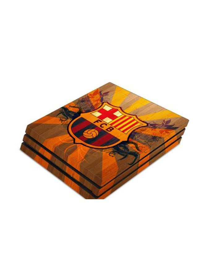 3-Piece FCB Themed Sticker For PS4 PRO Console And Controller