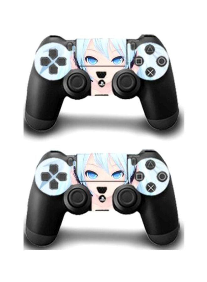 Pack Of 3 Anime Themed Sticker For PS4 Pro Console And Controller