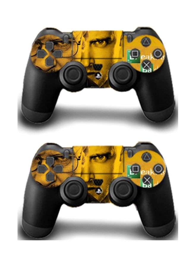 3-Piece Breaking Bad Themed Console With Controller Sticker Set For PS4 PRO