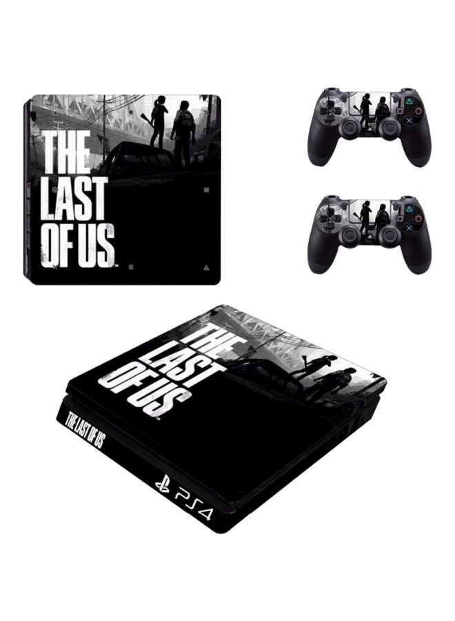 4-Piece The Last Of Us Printed Console And Controller Sticker Set For PlayStation 4 Slim