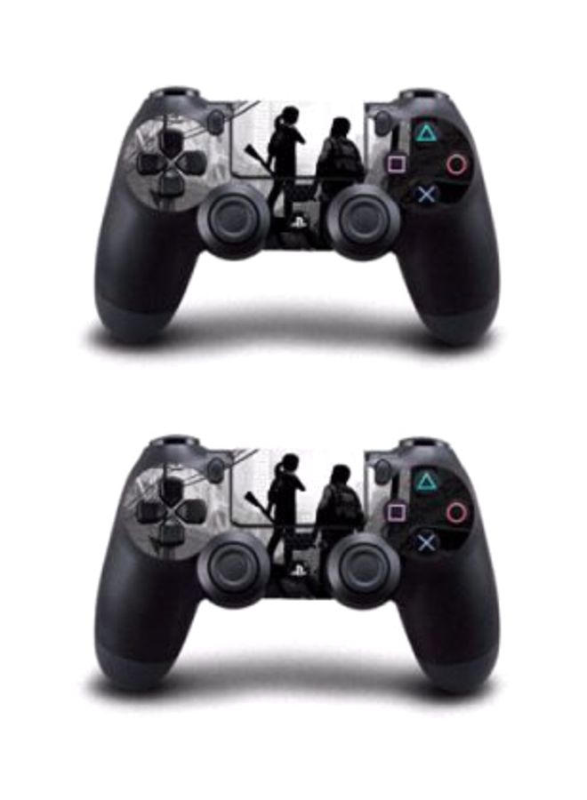 4-Piece The Last Of Us Printed Console And Controller Sticker Set For PlayStation 4 Slim