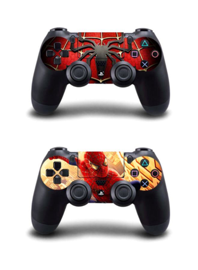 4-Piece Spider-Man 3 Printed Console And Controller Sticker Set For PlayStation 4 Slim