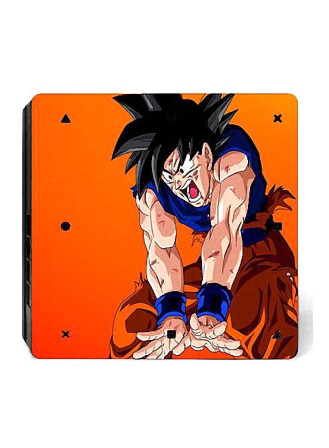 4-Piece Dragon Ball Z Printed Console And Controller Sticker Set For PlayStation 4 Slim