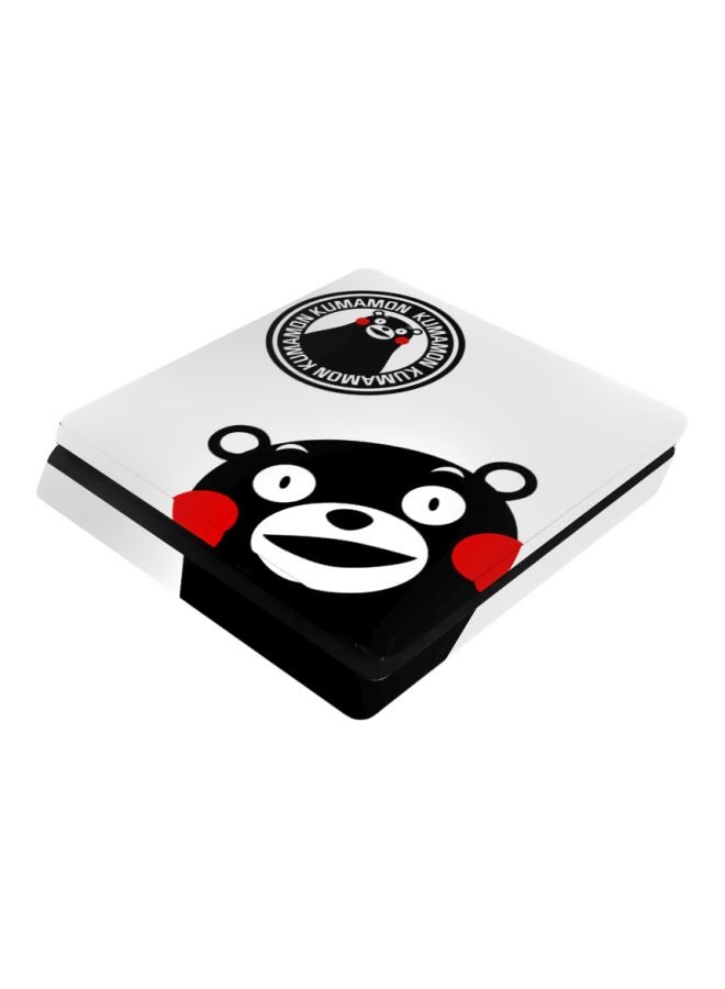 4-Piece Kumamon Printed Console And Controller Sticker Set For PS4 Slim