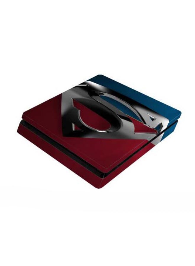 4-Piece Superman Themed Console And Controller Sticker Set For PlayStation 4 Slim