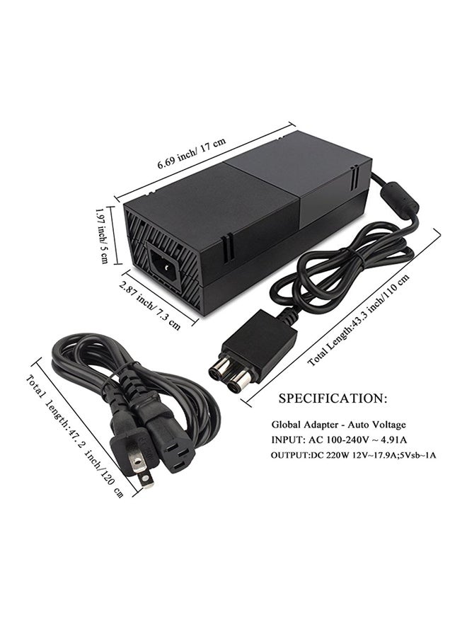 Xbox One Power Supply Ac Wired Adapter Charger
