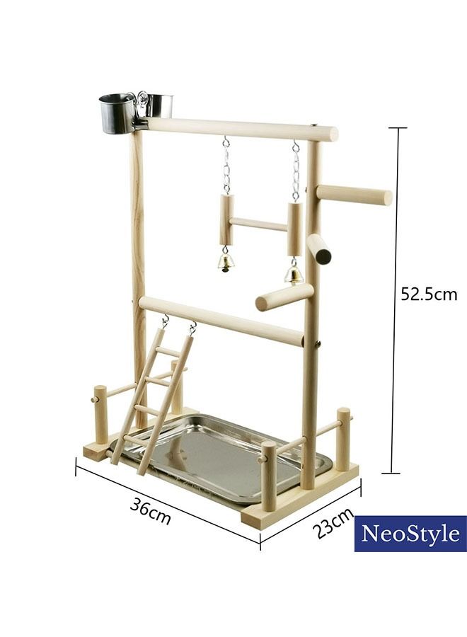 Neostyle Bird Playpen Exercise Gym with Ladder Feeder Cup Playground
