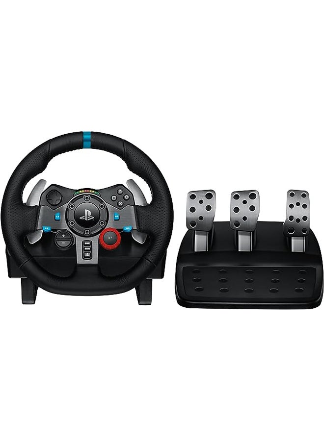 G29 Driving Force Racing Wheel and Floor Pedalsfor PS5, PS4,PS3 And PC - Black