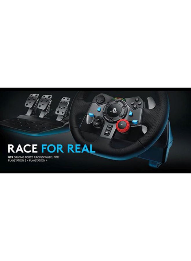 G29 Driving Force Racing Wheel and Floor Pedalsfor PS5, PS4,PS3 And PC - Black