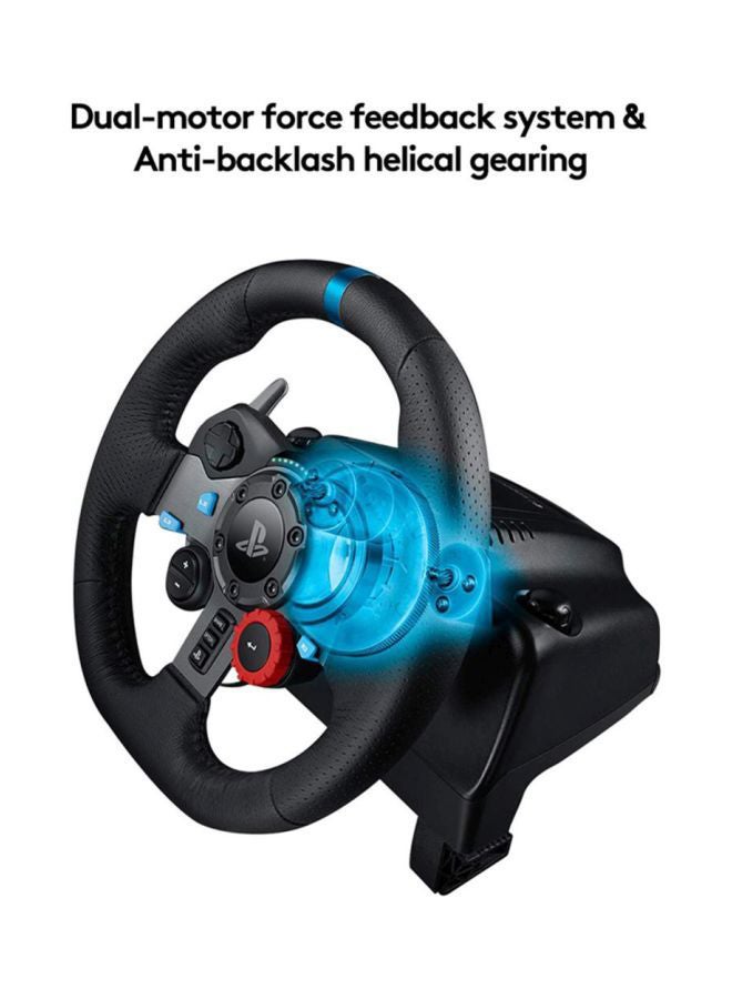 G29 Driving Force Racing Wheel and Floor Pedalsfor PS5, PS4,PS3 And PC - Black