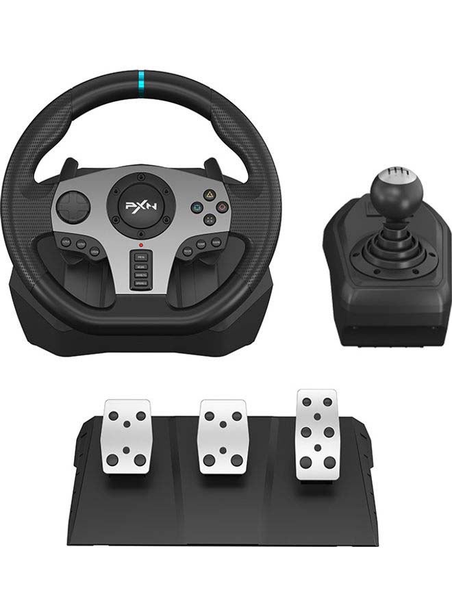 900 Degree Double Vibration Racing Steering Wheel With Shifter For PC/PS3/PS4/Xbox One/Series/Nintendo Switch - Wired