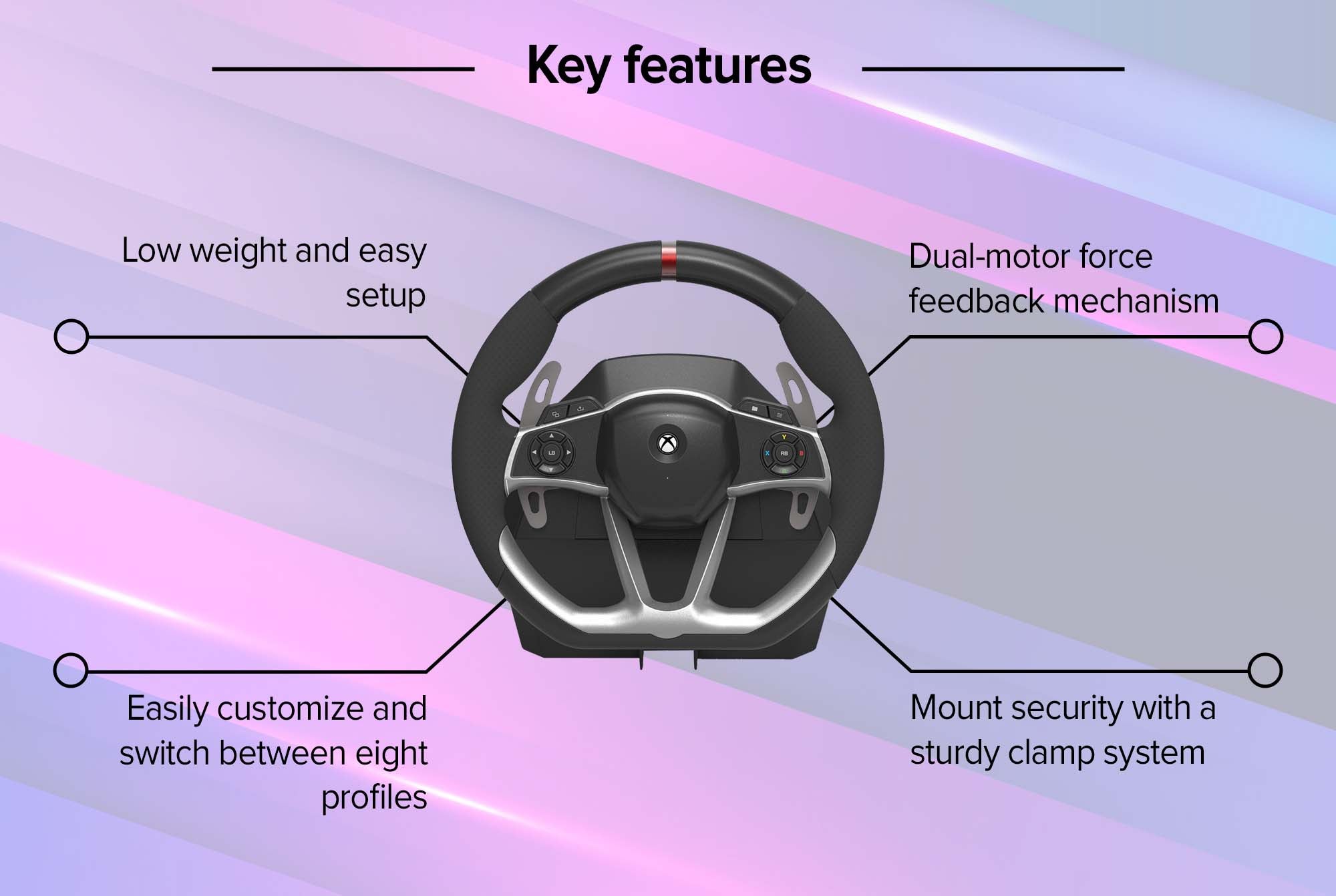 Force Feedback Racing Wheel DLX Xbox Series X - Wireless