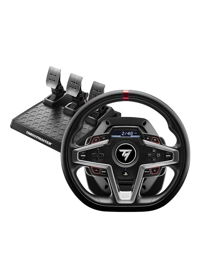Thrustmaster T248, Racing Wheel And Magnetic Pedals, Hybrid Drive, Magnetic Paddle Shifters, Dynamic Force Feedback, Screen With Racing Information (Ps5, Ps4, Pc)
