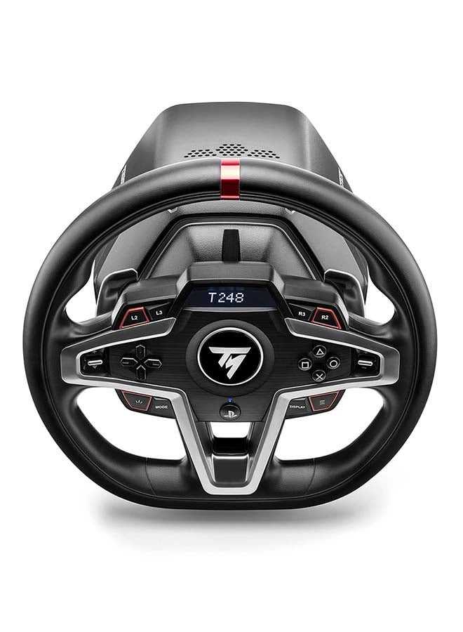 Thrustmaster T248, Racing Wheel And Magnetic Pedals, Hybrid Drive, Magnetic Paddle Shifters, Dynamic Force Feedback, Screen With Racing Information (Ps5, Ps4, Pc)