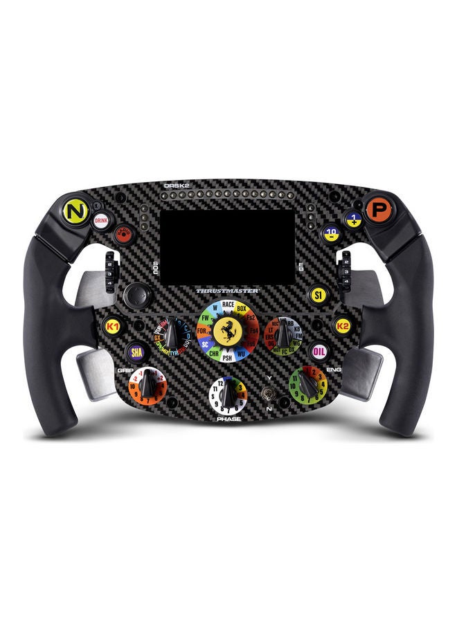 Thrustmaster Formula Wheel Add-On Ferrari SF1000 Edition, Replica Wheel, PC, PS4, PS5, Xbox One and Series X|S, Display and LED Dash, 100 Percent Carbon Fiber Faceplate, Licensed by Ferrari