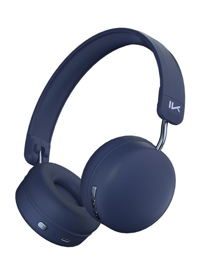 Bluetooth Over-Ear Earphones Blue