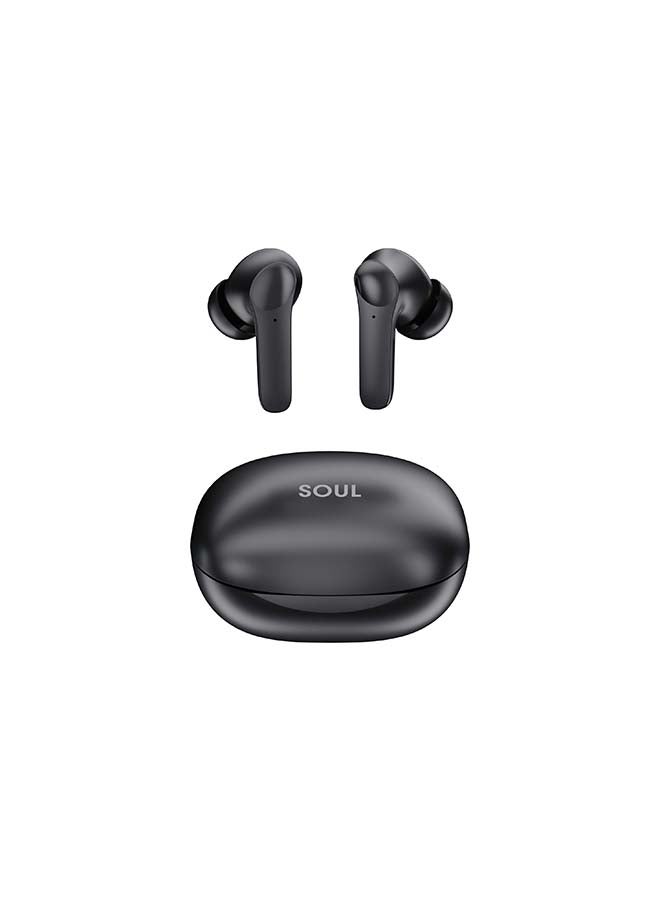 Soul 8Pro Anc Active Noise Cancelling True Wireless Earbuds Black