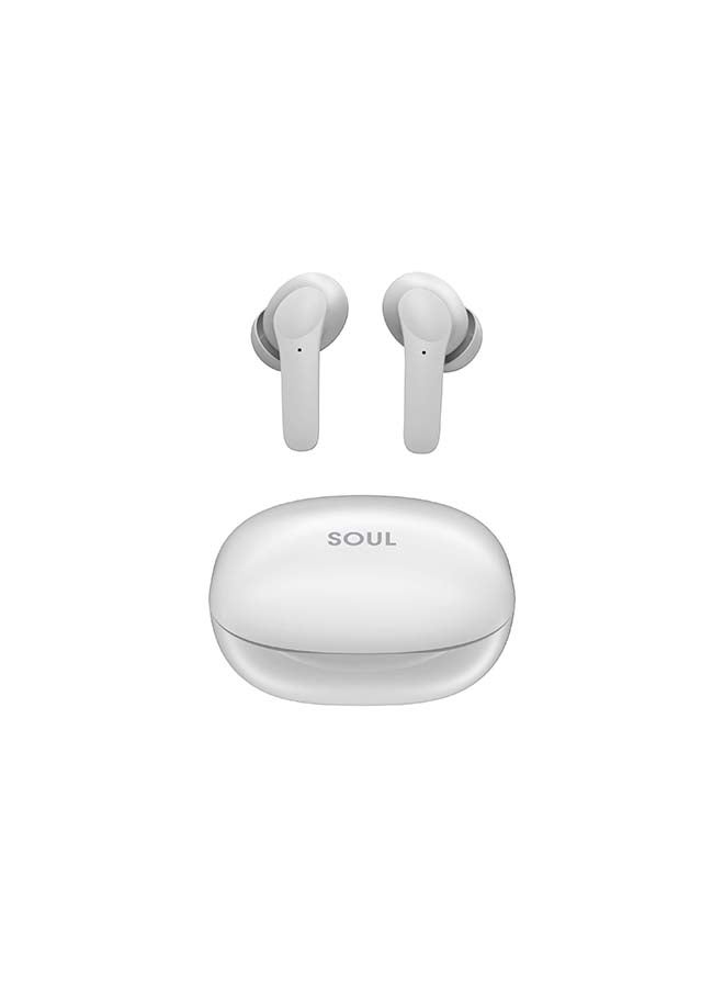 Soul 8Pro Anc Active Noise Cancelling True Wireless Earbuds White