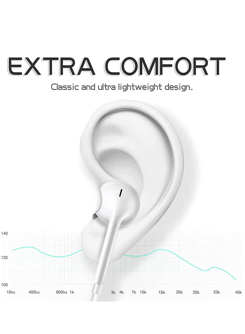 Earbuds Headphones Wired Earphones with Microphone and Volume Control, Compatible with iPhone 13 13Pro 13Pro MAx 12,11 Pro Max,Xs Max,XR,X,7,8 Plus