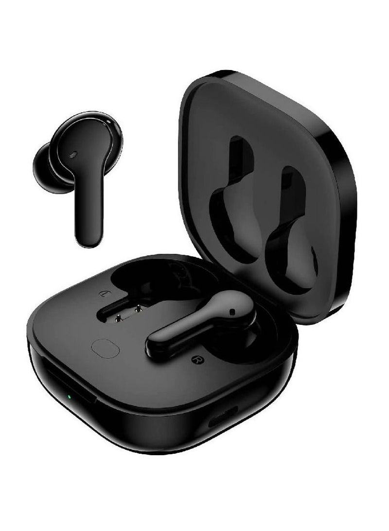 Wireless Bluetooth Earbuds, TWS Waterproof in-Ear Headphone ENC Noise Cancelling Deep Bass Touch Control Ear Buds HIFI Stereo 30H Playtime Earphone For Android iPhone Black