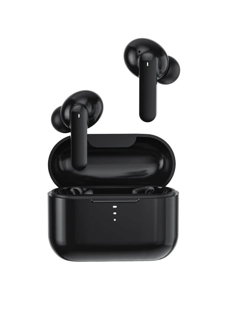 Wireless Bluetooth TWS Waterproof in-Ear Headphone Noise Cancelling Deep Bass Touch Control Ear Buds HIFI Stereo 30H Playtime Earphone For Android iPhone Black