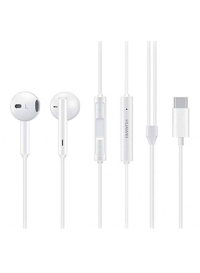 CM33 Wired In-Ear Type-C Headphones With Mic White