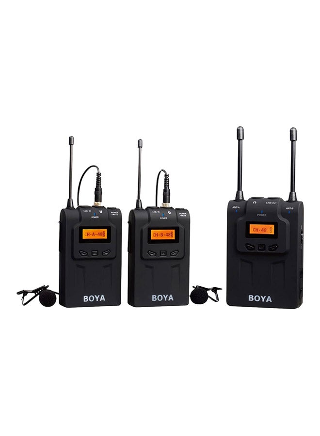 BY-WM8 UHF Dual-Channel Wireless Microphone System BY-WM8 Black
