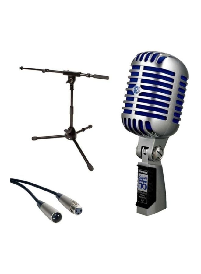 Super 55 Deluxe Vocal Microphone 2724298622901 Silver