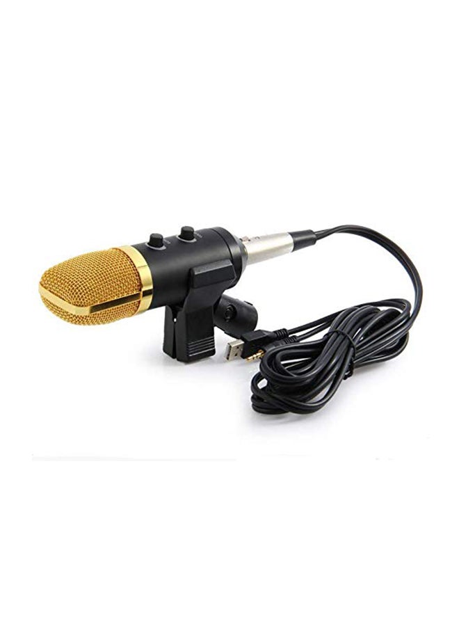 USB Condenser Microphone With Stand 4475400182 Gold/Black