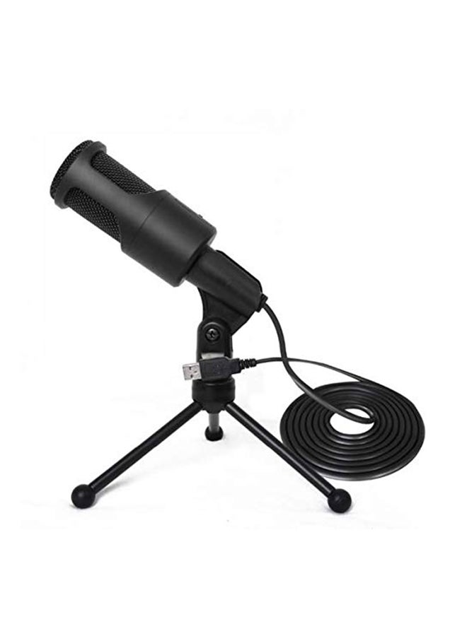 Professional USB Wired Condenser Microphone With Shock Mount 3545700182 Black