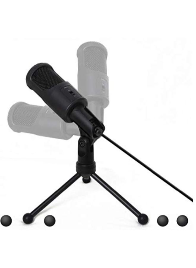 Professional USB Wired Condenser Microphone With Shock Mount 3545700182 Black