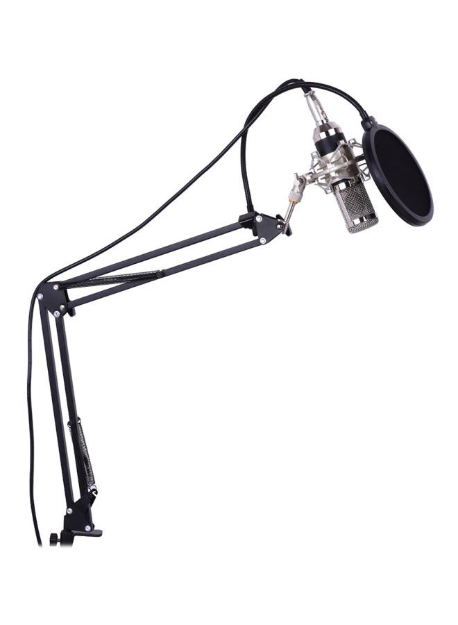 Professional Broadcasting Studio Recording Condenser Microphone Set I2694B-A Black